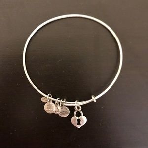 Alex and Ani silver Heart Locket bracelet
